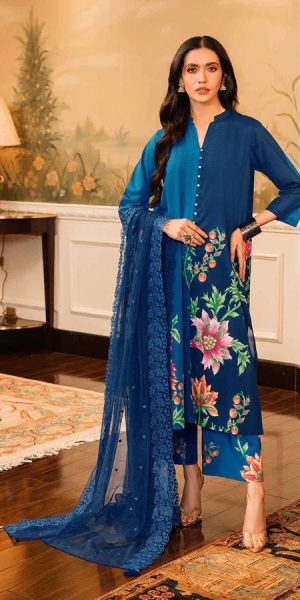 Nishat Linen SpringSummer Women Lawn Printed and Embroidered Suits 2023- New Arrivals (12)