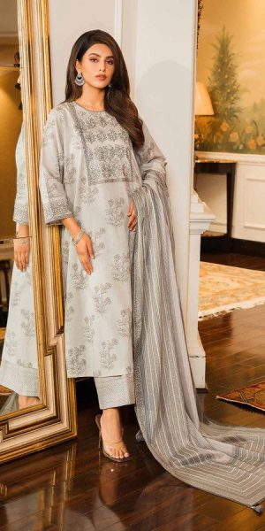 Nishat Linen SpringSummer Women Lawn Printed and Embroidered Suits 2023- New Arrivals (3)