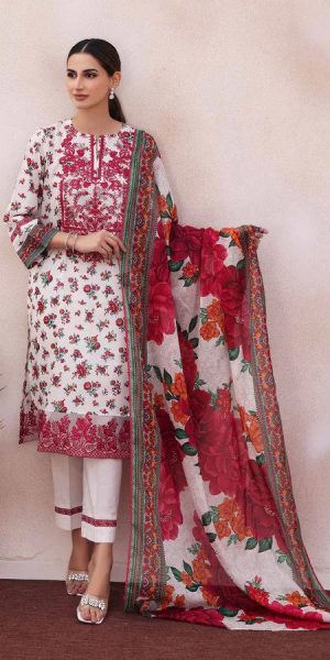 Nishat Linen SpringSummer Women Lawn Printed and Embroidered Suits 2023- New Arrivals (5)