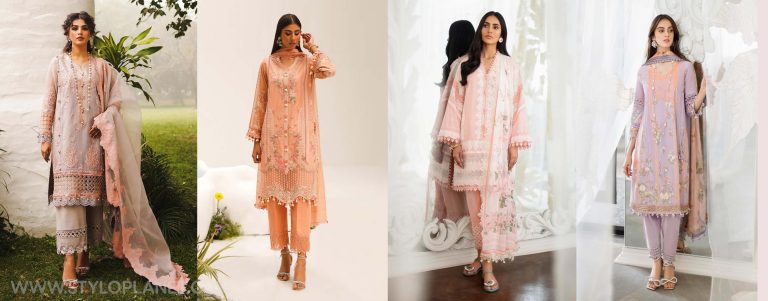 SANA SAFINAZ LUNXURY PRINTED AND EMBROIDERED LAWN 2023-2024 LATEST COLLECTION